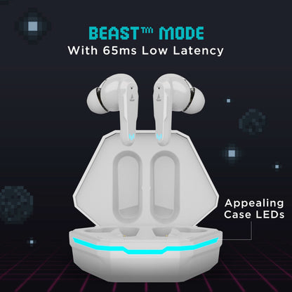 Boat Airdopes 191G Beast Mode Bluetooth Headset (White)