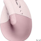 LOGITECH LIFT VERTICAL ERGONOMIC MOUSE WIRELESS ROSE/DARKROSE