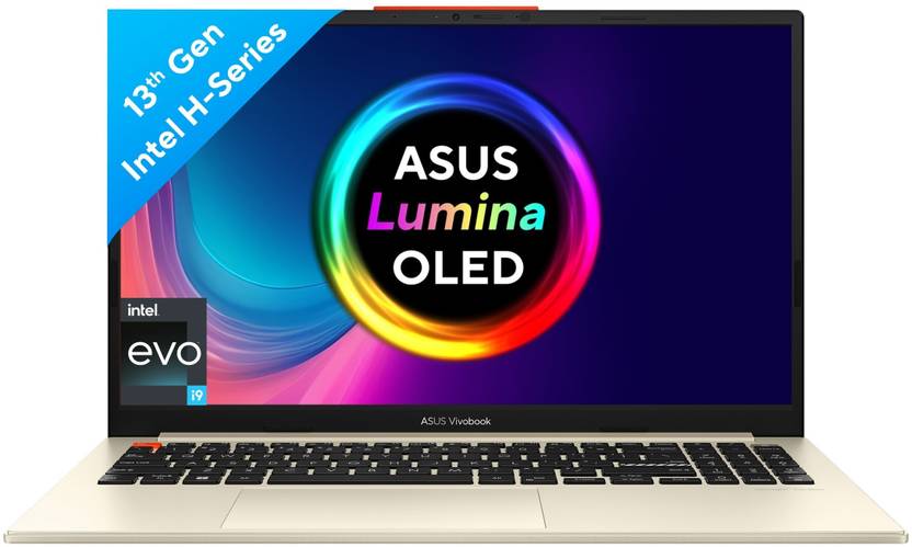 ASUS VIVOBOOK S 15 OLED INTEL EVO H-SERIES INTEL CORE I9 13TH GEN 13900H - (16 GB/1 TB SSD/WINDOWS 11 HOME) S5504VA-MA954WS THIN AND LIGHT LAPTOP (15.6 INCH, CREAM WHITE, 1.70 KG, WITH MS OFFICE)