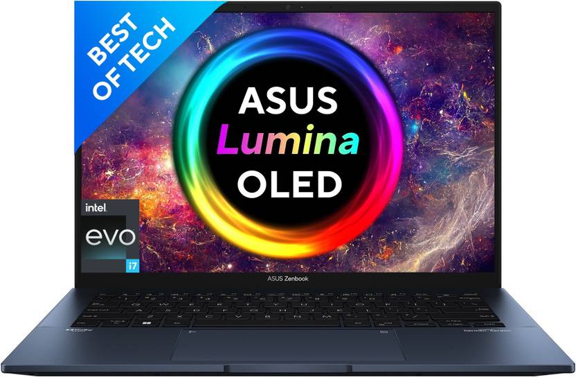 ASUS ZENBOOK 14 OLED INTEL EVO P-SERIES INTEL CORE I7 12TH GEN 1260P - (16 GB/512 GB SSD/WINDOWS 11 HOME) UX3402ZA-KM731WS THIN AND LIGHT LAPTOP (14 INCH, PONDER BLUE, 1.39 KG, WITH MS OFFICE)