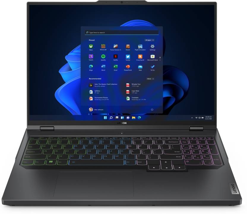 LENOVO LEGION PRO 5 AMD RYZEN 7 OCTA CORE 7745HX - (16 GB/1 TB SSD/WINDOWS 11 HOME/8 GB GRAPHICS/NVIDIA GEFORCE RTX 4070) 16ARX8 GAMING LAPTOP (16 INCH, ONYX GREY, 2.5 KG, WITH MS OFFICE)