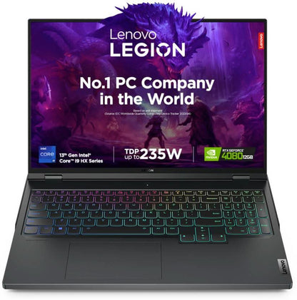 LENOVO LEGION PRO 7 INTEL CORE I9 13TH GEN 13900HX - (32 GB/1 TB SSD/WINDOWS 11 HOME/12 GB GRAPHICS/NVIDIA GEFORCE RTX 4080) 16IRX8H GAMING LAPTOP (16 INCH, ONYX GREY, 2.8 KG, WITH MS OFFICE)