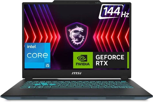MSI CYBORG 14 INTEL CORE I5 13TH GEN 13420H - (8 GB/512 GB SSD/WINDOWS 11 HOME/6 GB GRAPHICS/NVIDIA GEFORCE RTX 3050) CYBORG 14 A13UDX-207IN GAMING LAPTOP (14 INCH, TRANSLUCENT BLACK, 1.6 KG, WITH MS OFFICE)