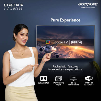 ACERPURE 139 CM (55 INCH) QLED ULTRA HD (4K) SMART GOOGLE TV (AP55UG51QEVTD)