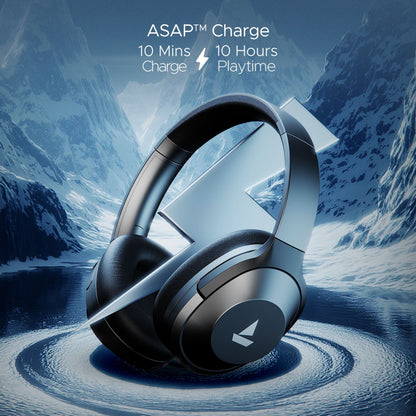 Boat Nirvanaa 751 ANC Hybrid Active Noise Cancellation Bluetooth Headset (Gunmetal Grey)