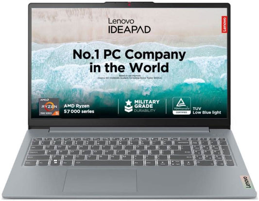 LENOVO IDEAPAD SLIM 3 82XM00A7IN [R5-7530U RYZEN/8GB/512GB SSD/WIN11 HOME+MSO/15.6 INCH/INTEGRATED GRAPHICS /1 YEAR(S)/GREY]