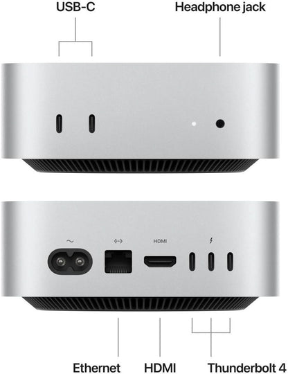Apple Mac mini M4 chip with 10-core CPU and 10-core GPU, 24GB, 512GB SSD