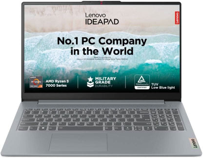 LENOVO IDEAPAD SLIM 3 AMD RYZEN 3 QUAD CORE 7320U - (8 GB/512 GB SSD/WINDOWS 11 HOME) 15AMN8 THIN AND LIGHT LAPTOP (15.6 INCH, ARCTIC GREY, 1.62 KG, WITH MS OFFICE)