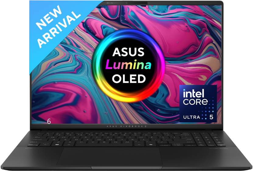 ASUS VIVOBOOK AI PC INTEL CORE ULTRA 9 185H - (16 GB/1 TB SSD/WINDOWS 11 HOME) S5606MA-MX952WS THIN AND LIGHT LAPTOP (16 INCH, NEUTRAL BLACK, 1.50 KG, WITH MS OFFICE)