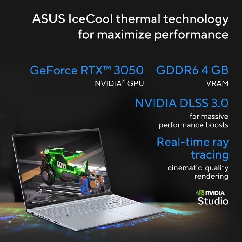 ASUS VIVOBOOK 16X K3605ZC-MBN542WS LAPTOP (12TH GEN CORE I5/ 16 GB RAM/ 512 GB SSD/ WIN 11/ 4 GB GRAPHICS)