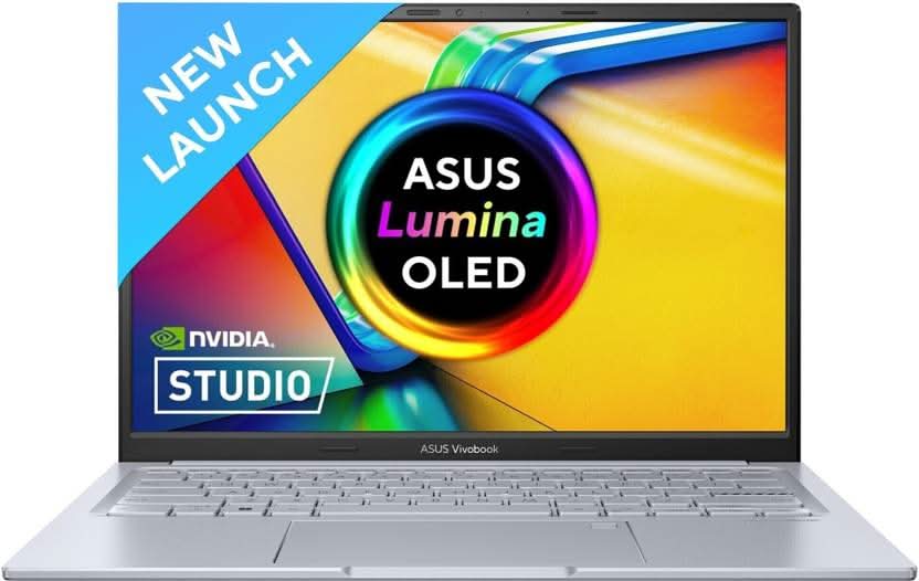 ASUS VIVOBOOK 14X OLED FOR CREATOR, INTEL H SERIES INTEL CORE I5 13TH GEN 13500H - (16 GB/512 GB SSD/WINDOWS 11 HOME/4 GB GRAPHICS/NVIDIA GEFORCE RTX 2050/90 HZ/50 TGP) K3405VFB-KM542WS GAMING LAPTOP (14 INCH, COOL SILVER, 1.40 KG, WITH MS OFFICE)