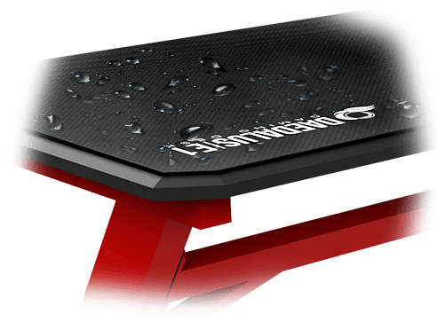 GAMDIAS Daedalus M2 RGB Gaming Desk (Black-Red)