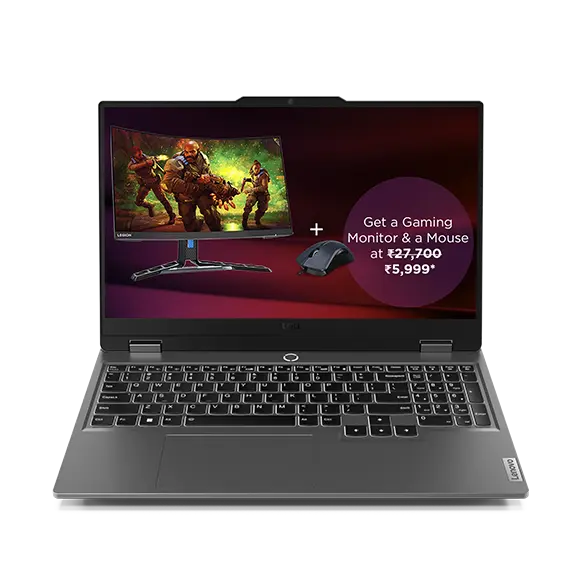 LENOVO LOQ 83DV00MLIN [CI7-13650HX 13TH GEN/24GB/512GB SSD/WIN11 HOME+MSO/15.6 INCH/8GB-RTX4060 GRAPHICS /1 YEAR(S)/GREY]