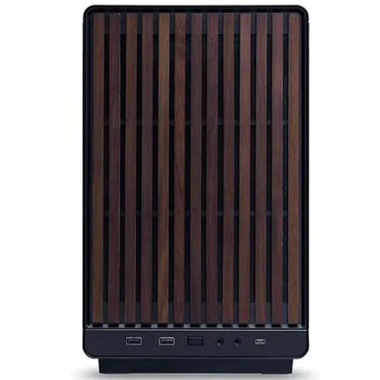 LIAN LI A3-MATX Mini Tower Cabinet (Wood Edition) (Black)