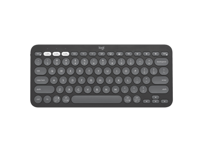 LOGITECH PEBBLE KEYS 2 K380S, MULTI-DEVICE BLUETOOTH WIRELESS KEYBOARD GRAPHITE