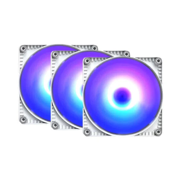 PHANTEKS F120SK White 120mm PWM DRGB Cabinet Fan (Triple Pack)