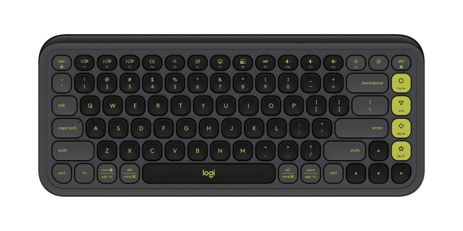 LOGITECH POP ICON KEYS WIRELESS BLUETOOTH KEYBOARD GRAPHITE