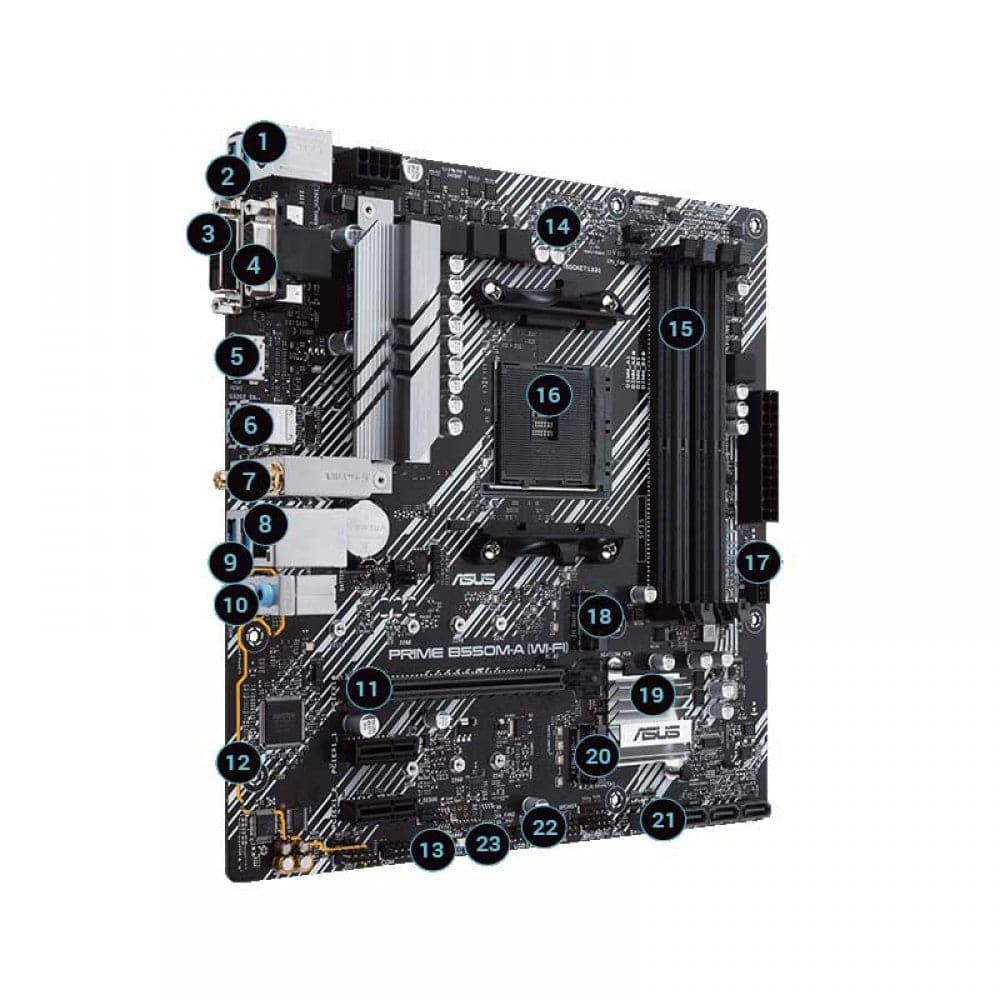 ASUS Prime B550M-A Wifi II DDR4 AMD Motherboard