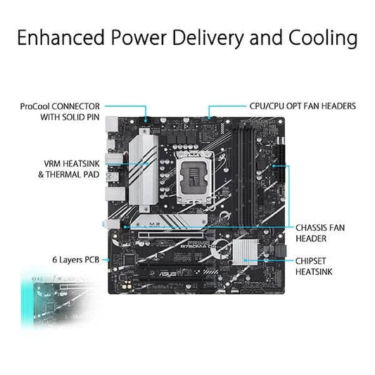 ASUS Prime B760M-A DDR4 Intel Motherboard