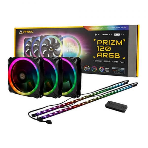 ANTEC Prizm 120 ARGB Cabinet Fans (Triple Pack)