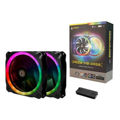 ANTEC Prizm 140mm ARGB Cabinet Fans and LED Controller ( Dual Pack )