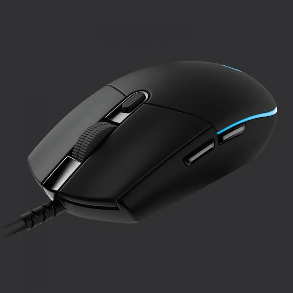 LOGITECH G Pro Wired Ambidextrous Gaming Mouse (16000DPI/6 Macro Buttons) (Black)