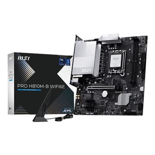 MSI PRO H810M-B WIFI6E DDR5 Intel LGA 1851 Motherboard