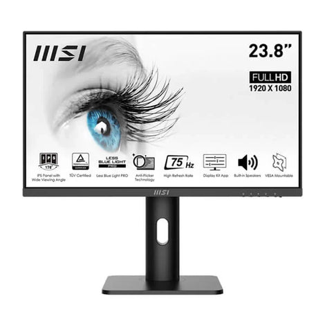 MSI Pro MP243P 24 Inch FHD 75Hz IPS Panel 97% SRGB 5ms AMD Free Sync Professional Business Monitor