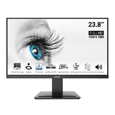 MSI PRO MP243X 24 24 Inch FHD 100Hz IPS Panel 119%SRGB AMD Free Sync Gaming Monitor