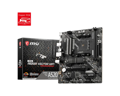 MSI MAG A520M Vector WiFi AM4 Micro ATX Motherboard