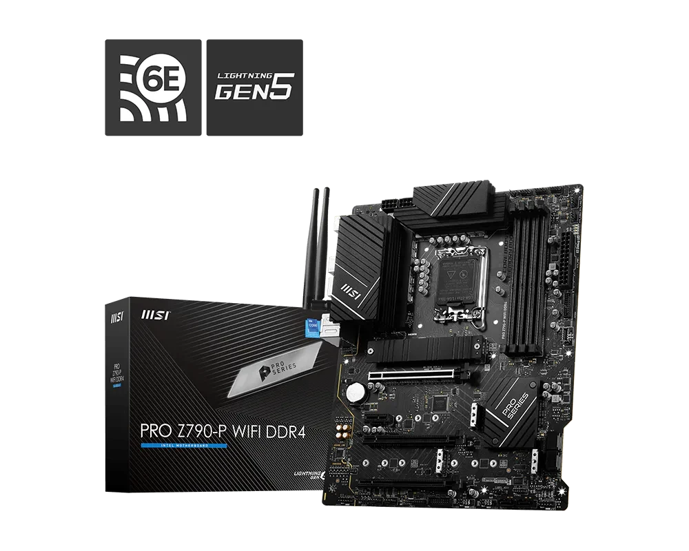 MSI PRO Z790-P WIFI DDR4 LGA 1700 Motherboard