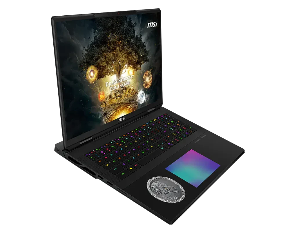 MSI TITAN 18 HX DRAGON EDITION AI A2WJ-1224IN [ULTRA9-290HX/96GB RAM/4TB SSD/WIN11 HOME/18.0" MINI LED 4K 240Hz/24GB-RTX5090 GRAPHICS/2 YEAR(S)/BLACK]