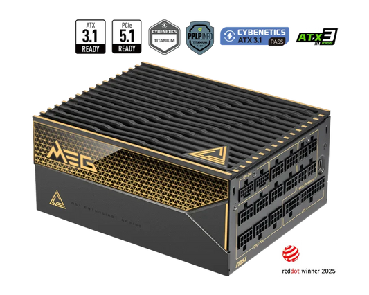 MSI MEG Ai1600T PCIE5 80 PLUS Titanium Power Supply