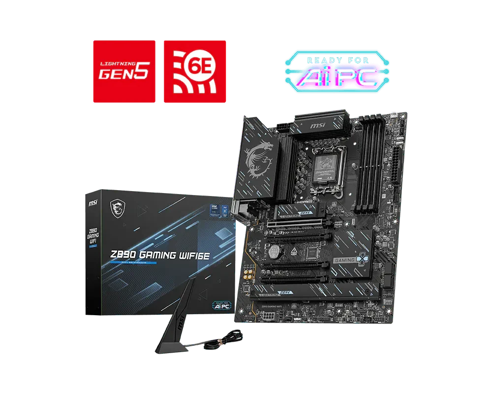 MSI Z890 GAMING WIFI6E DDR5 LGA 1851 Motherboard