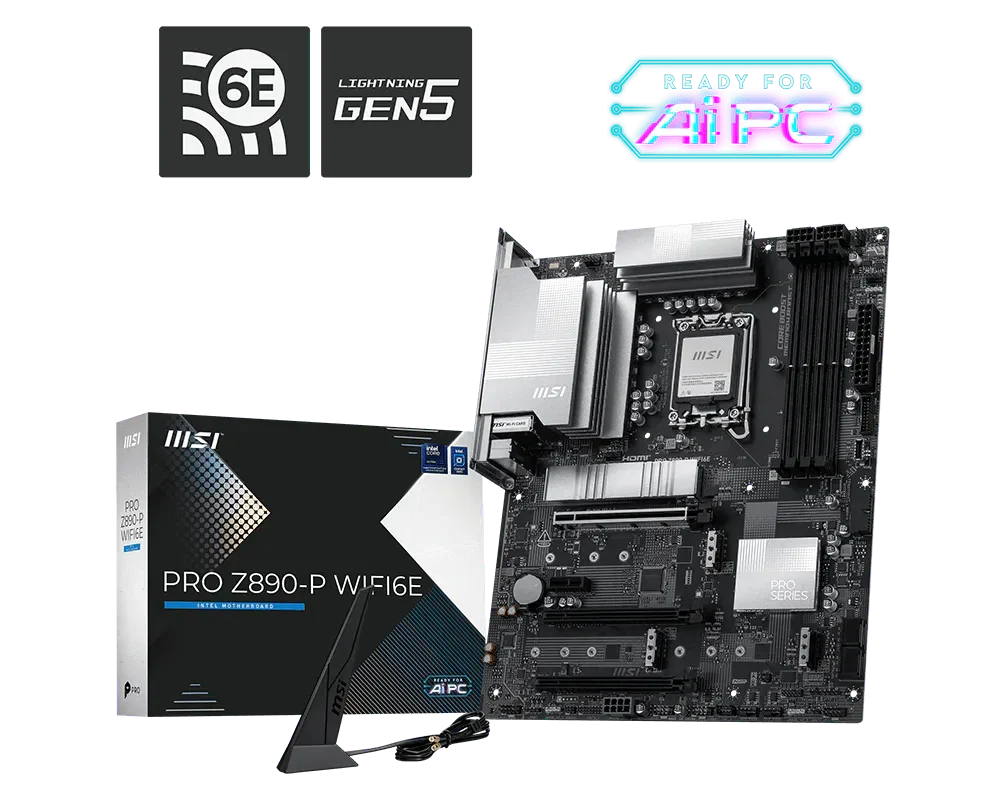 MSI PRO Z890-P WIFI6E DDR5 LGA 1851 Motherboard