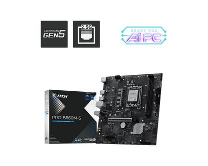MSI PRO B860M-S DDR5 LGA 1851 Motherboard