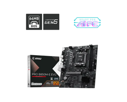 MSI PRO B850M-E EVO DDR5 AM5 Motherboard