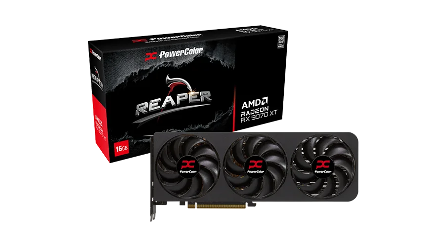 POWERCOLOR REAPER RX 9070 XT 16GB GDDR6 GRAPHICS CARD – Mehta Brothers Shop