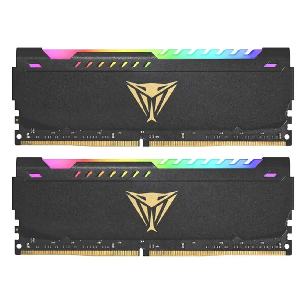 PATRIOT Viper Steel RGB 16GB ( 8GBX2 ) 3200MHz DDR4 RAM ( Black ) ( CL18 )