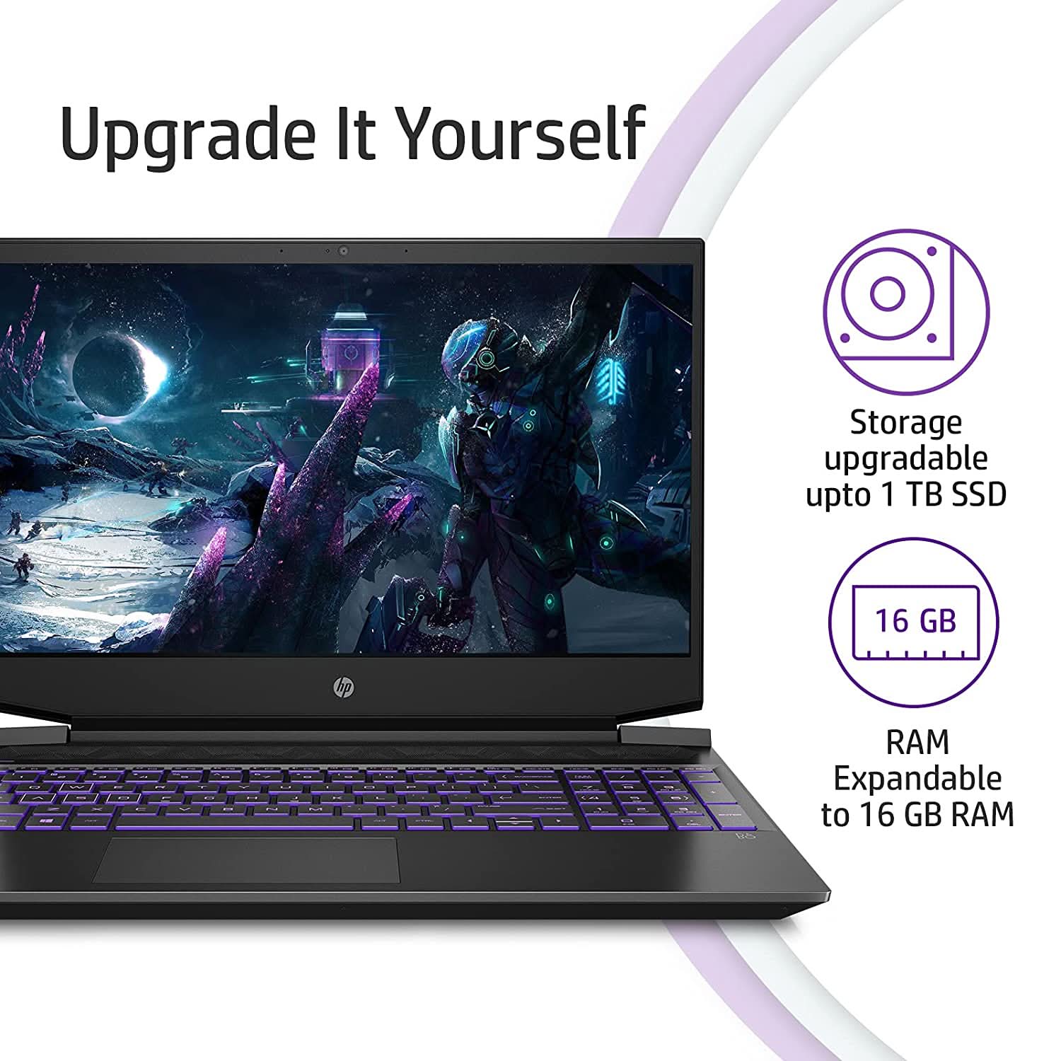 HP PAVILION GAMING RYZEN 5 15.6-INCH(39.6 CM) FHD GAMING LAPTOP (8GB/512GB SSD/144HZ/RTX 3050 4GB GRAPHICS/WINDOWS 10/MS OFFICE 2019/1.98KG), 15-EC2075AX, BLACK