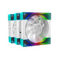 ANT ESPORTS QUARTZFLOW 120MM 3 IN 1 ARGB CASE FAN KIT WHITE