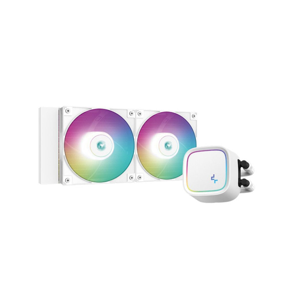 DEEPCOOL Gammaxx LE520 ARGB 240mm CPU Liquid Cooler (White)