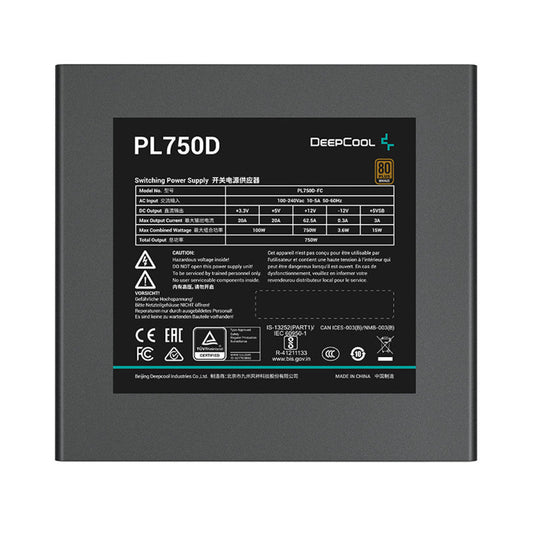 DEEPCOOL PL750D 750 WATT 80 PLUS BRONZE ATX 3.1 SMPS