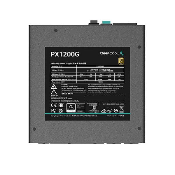 DEEPCOOL PX1200G 1200W ATX 3.0 80+ Gold Fully Modular Power Supply