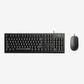 RAPOO X120PRO WIRED OPTICAL KEYBOARD & MOUSE COMBO 1600DPI SPILL RESISTANCE KEYBOARD -BLACK