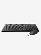 RAPOO X120PRO WIRED OPTICAL KEYBOARD & MOUSE COMBO 1600DPI SPILL RESISTANCE KEYBOARD -BLACK