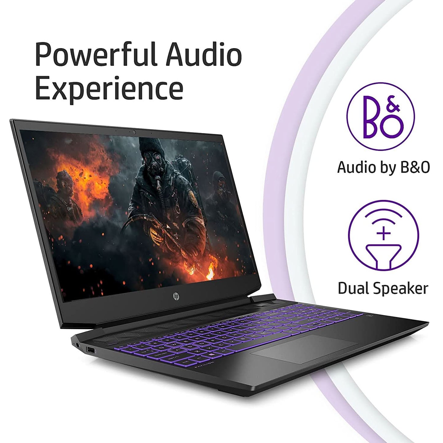 HP PAVILION GAMING RYZEN 5 15.6-INCH(39.6 CM) FHD GAMING LAPTOP (8GB/512GB SSD/144HZ/RTX 3050 4GB GRAPHICS/WINDOWS 10/MS OFFICE 2019/1.98KG), 15-EC2075AX, BLACK