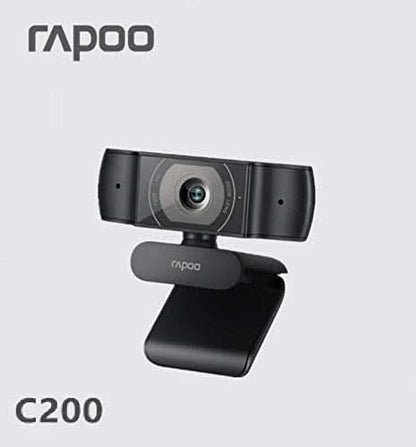 RAPOO C200 720P HD USB BLACK WEBCAM