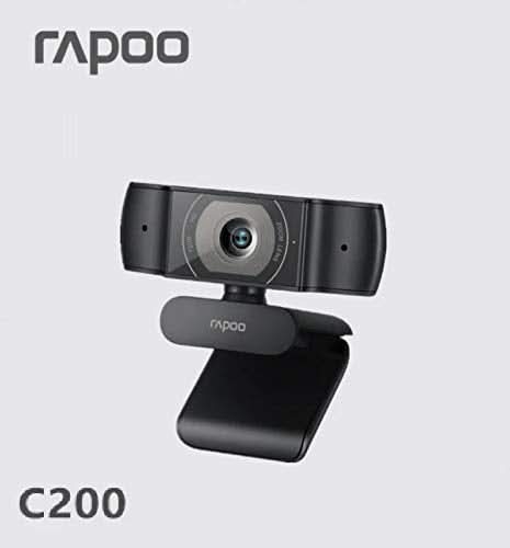 RAPOO C200 720P HD USB BLACK WEBCAM