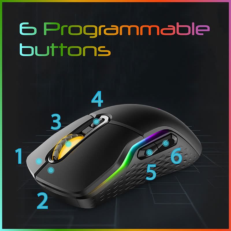 RAPOO OPTICAL GAMING MOUSE VT200 FEATURING IR SENSOR TECHNOLOGY WITH 6200 DPI